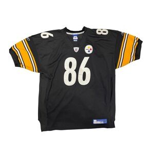 Reebok Pittsburgh Steelers Hines Ward 86 NFL Jersey Mens 56 Black